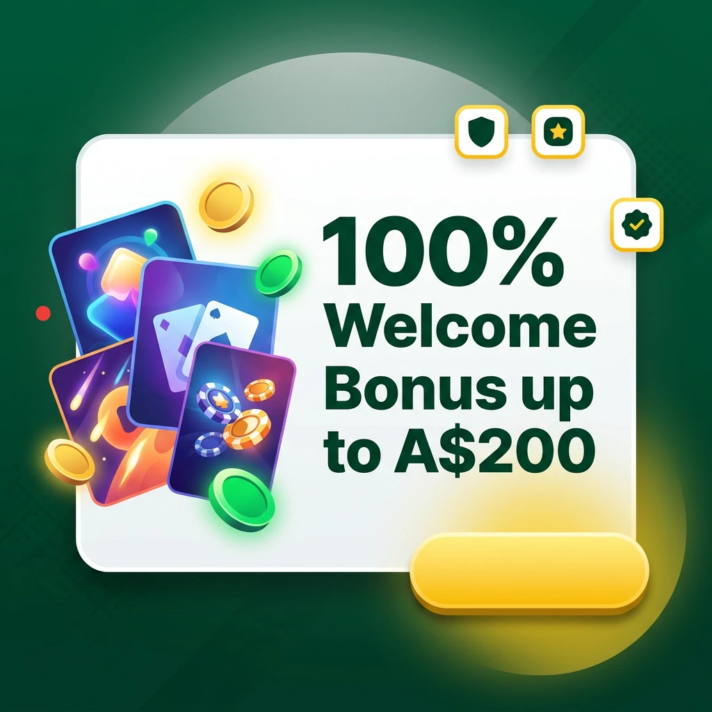 100% Welcome Bonus up to A$200